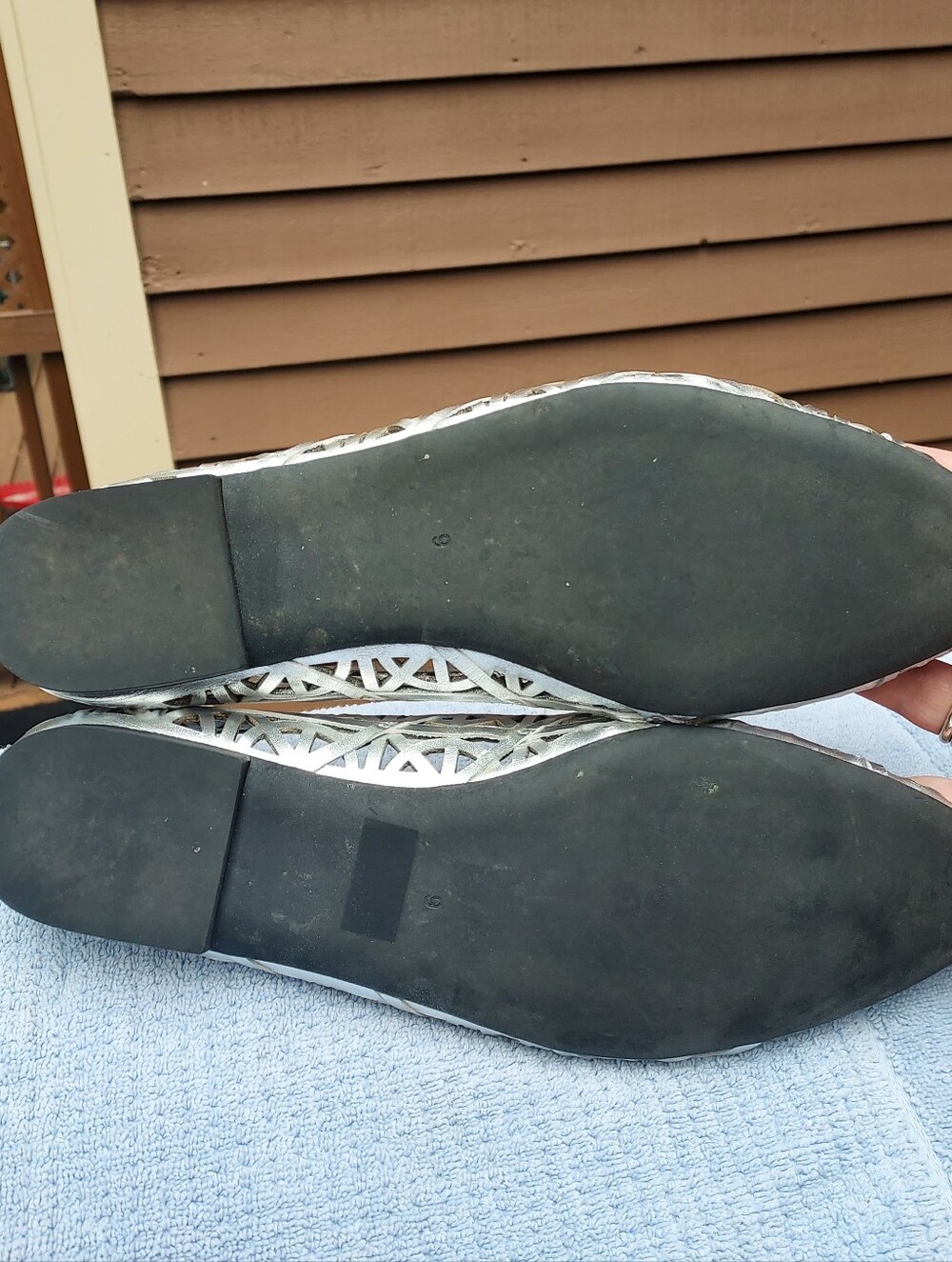 Jeffrey Campbell Silver Skylark Shoes Size 9 With Box - Picture 5 of 8